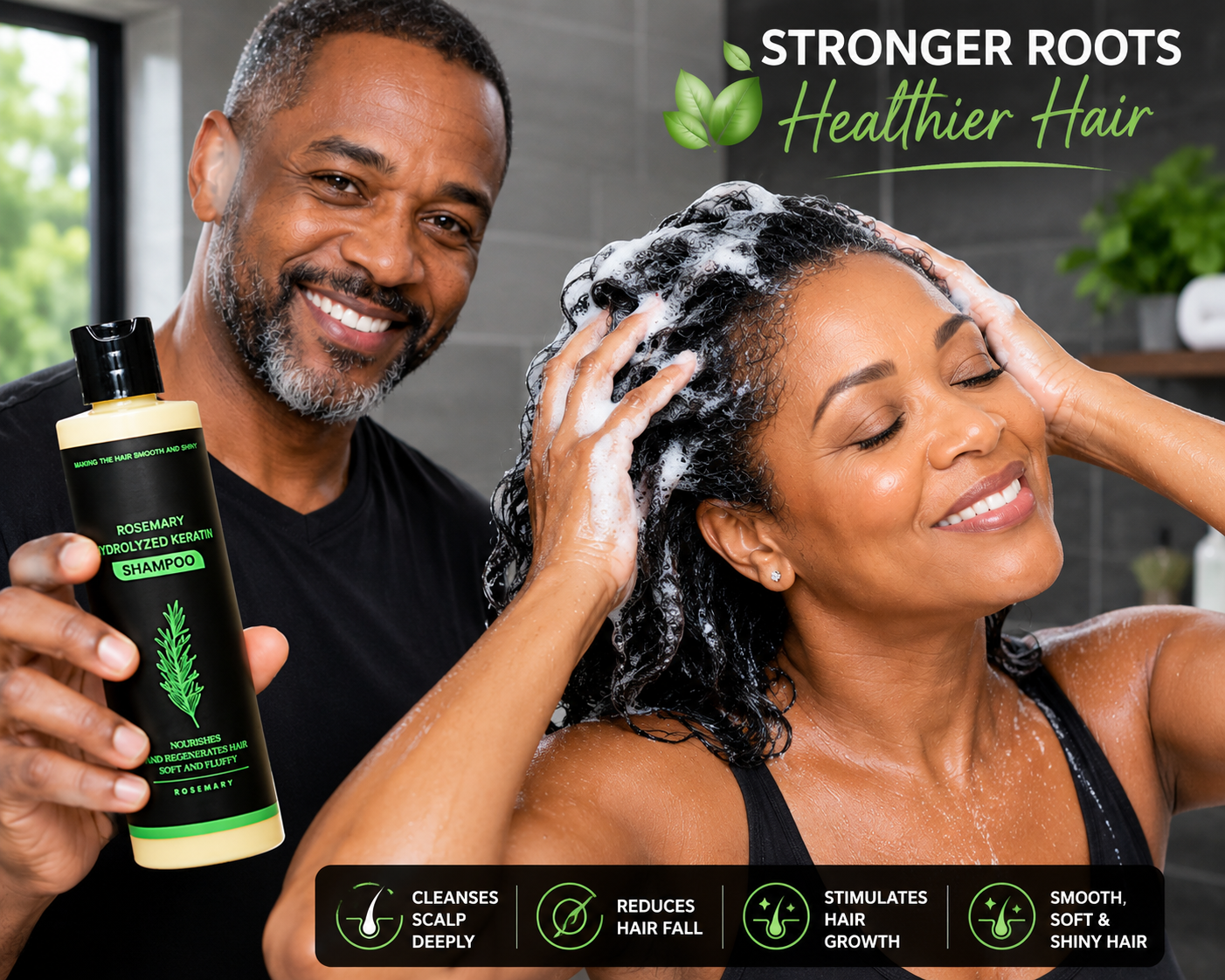 GrowThiq Organic Rosemary Shampoo